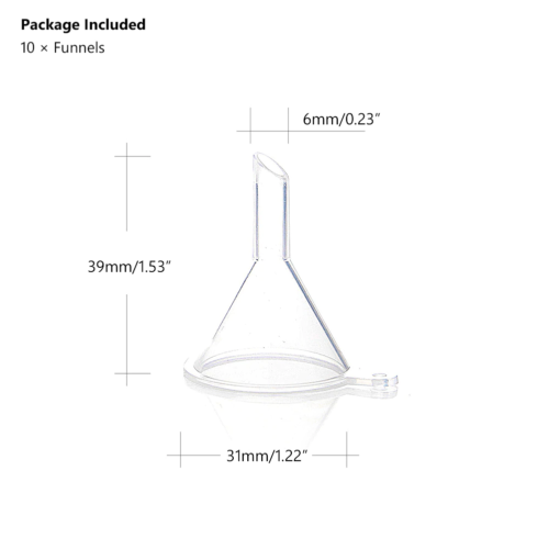 Small funnel for essential oil-size