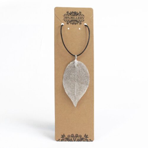 necklace-silver-leaf